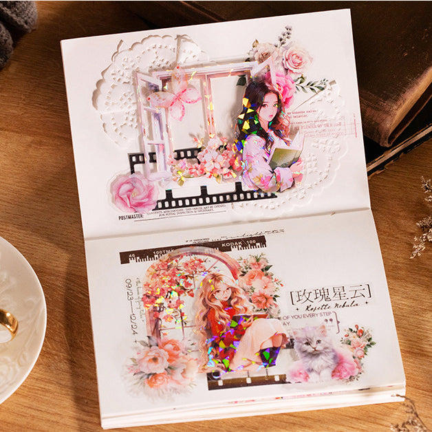 Literary Girl Sticker 10pcs