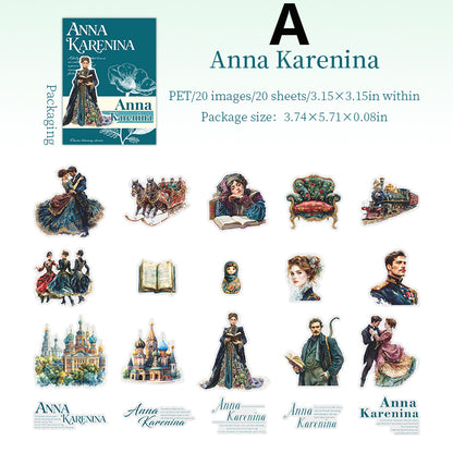 Literary Story Sticker 20pcs