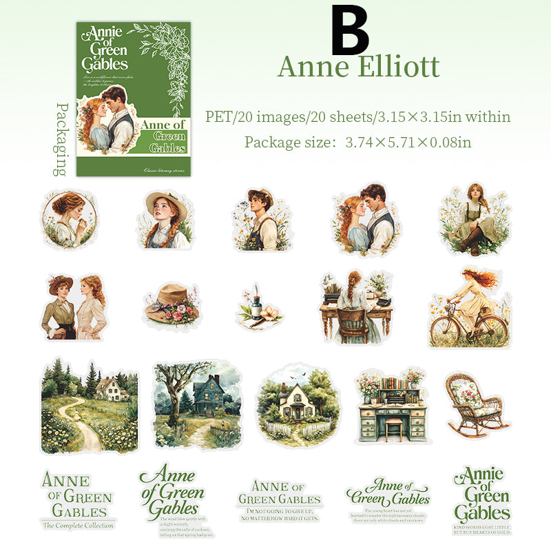 Literary Story Sticker 20pcs