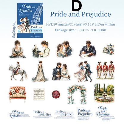 Literary Story Sticker 20pcs