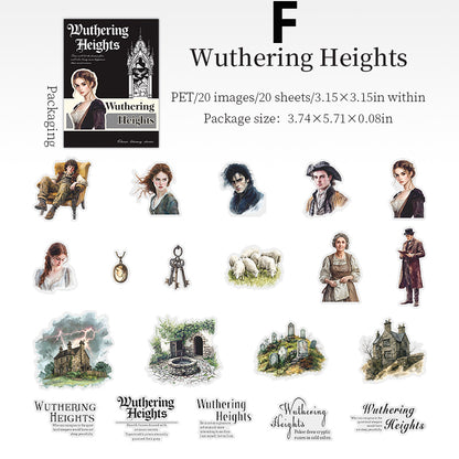 Literary Story Sticker 20pcs