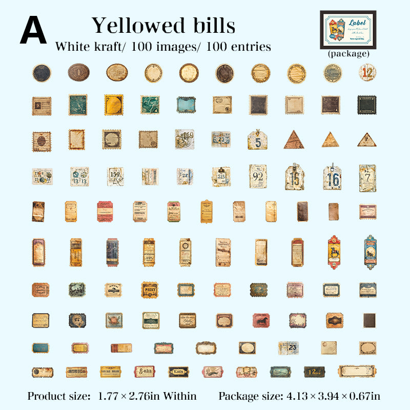 Little Black Box Stickers 100pcs