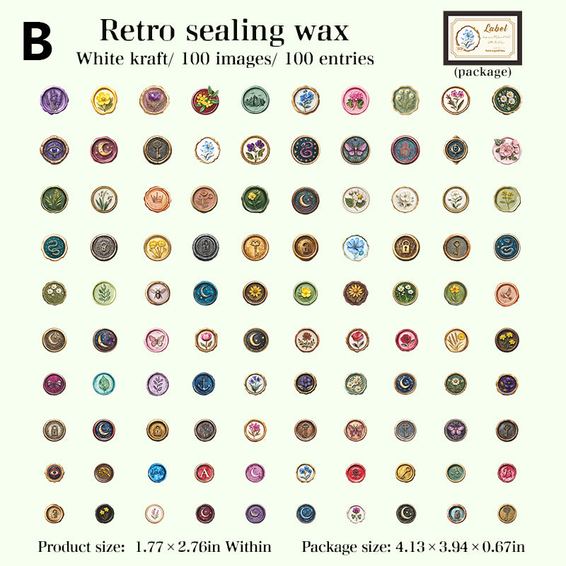 Little Black Box Stickers 100pcs