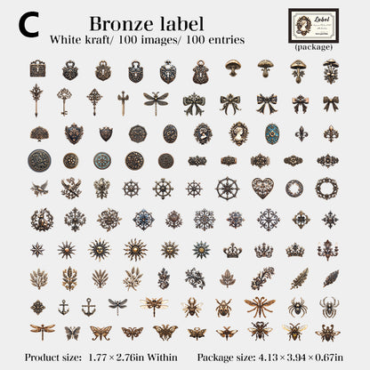 Little Black Box Stickers 100pcs