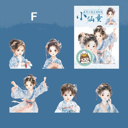 Little Girl Sticker 10pcs