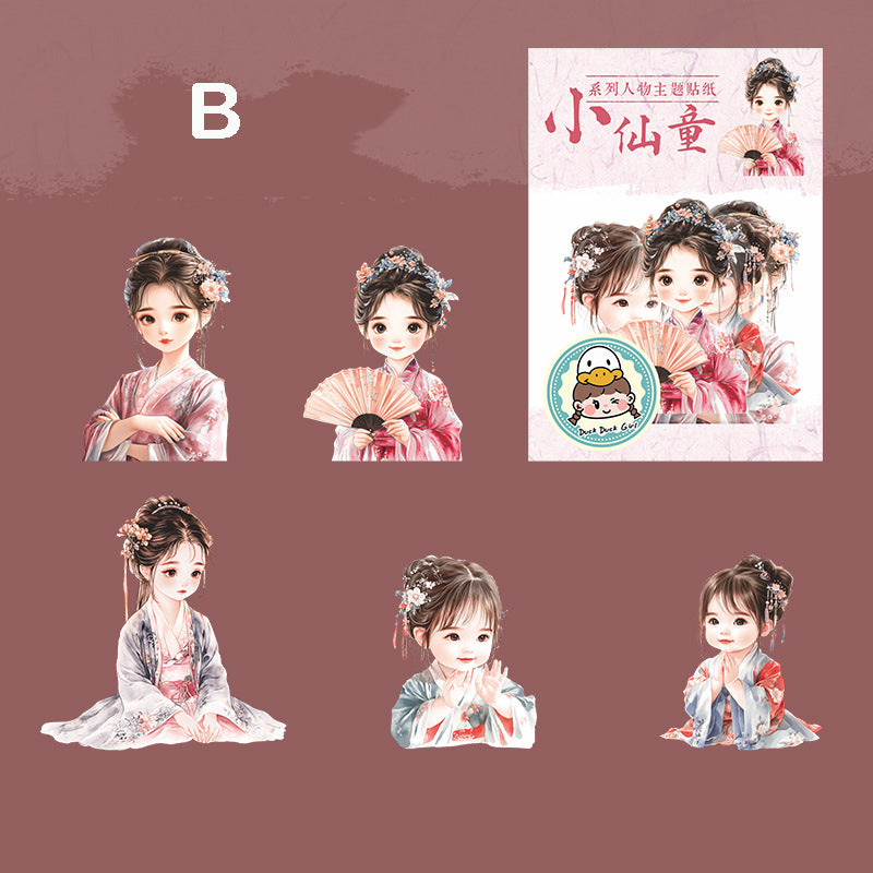 Little Girl Sticker 10pcs