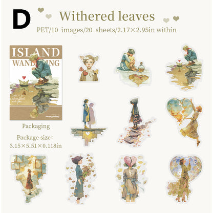 Llland stroll with you Sticker 20pcs