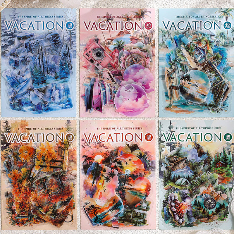 Long Vacation Sticker 40pcs