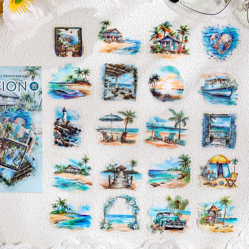 Long Vacation Sticker 40pcs