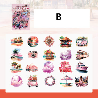 Long Vacation Sticker 40pcs