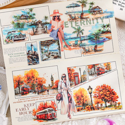 Long Vacation Sticker 40pcs