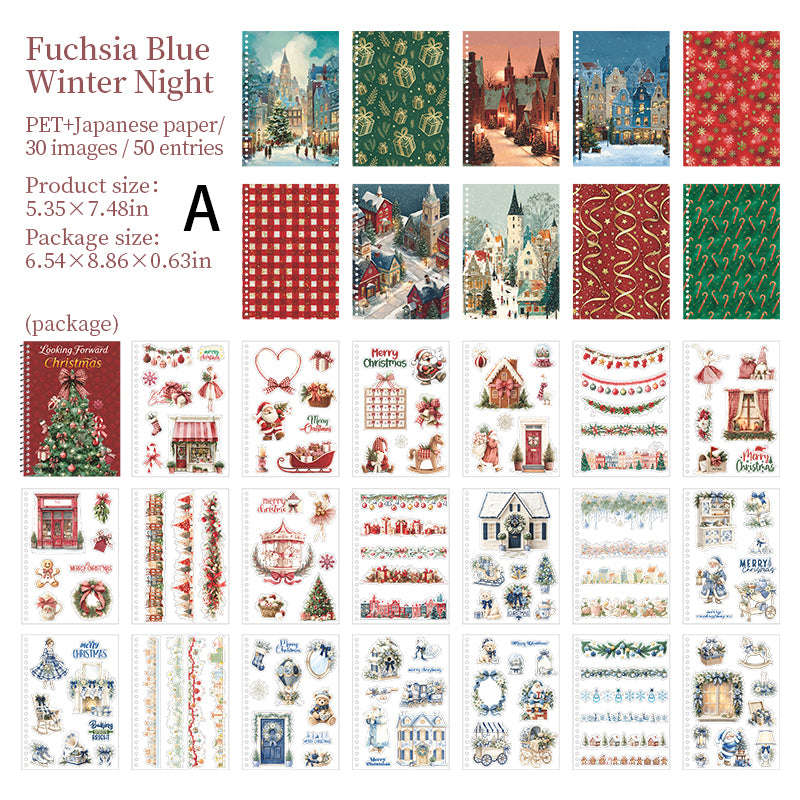 Looking Forward to Christmas Sticker Book 50pcs