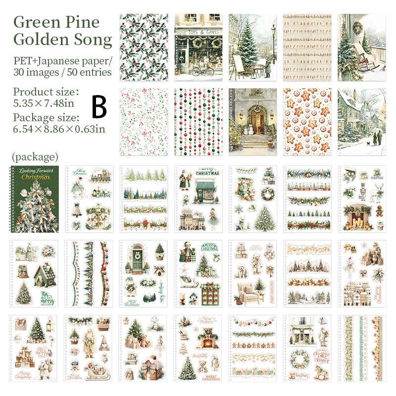 Looking Forward to Christmas Sticker Book 50pcs