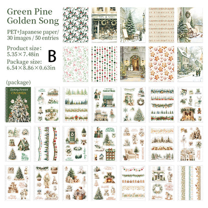 Looking Forward to Christmas Sticker Book 50pcs