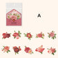 Love Letter Flower Stickers 10pcs