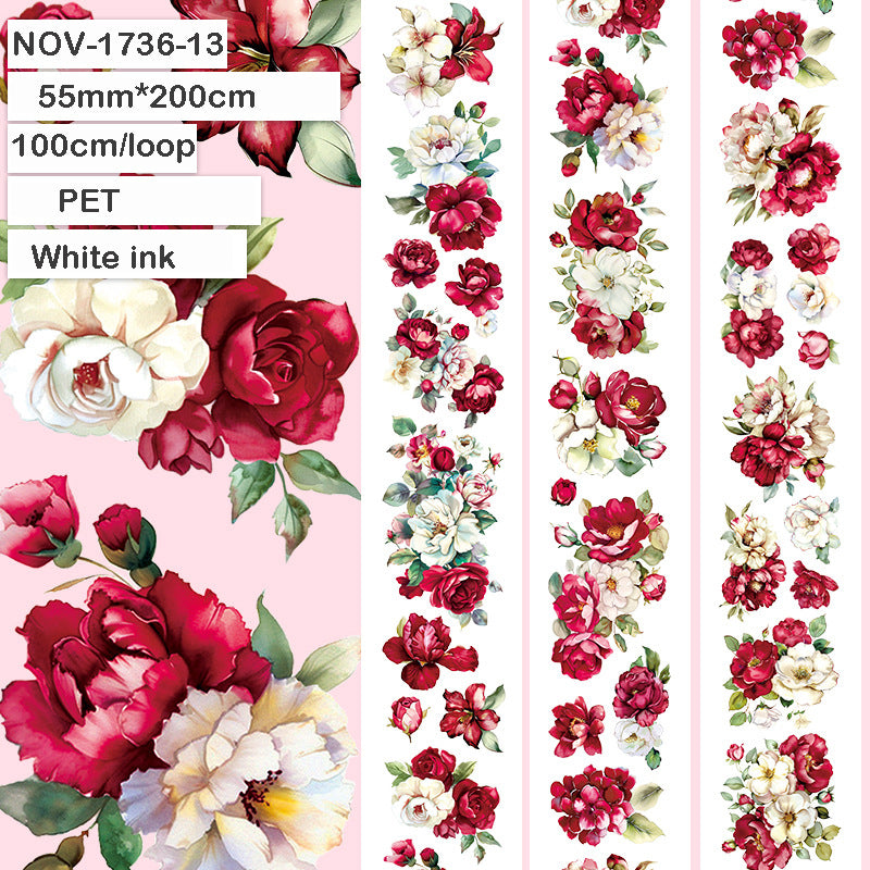 5.5cm *200cm Lovely Flower Tape