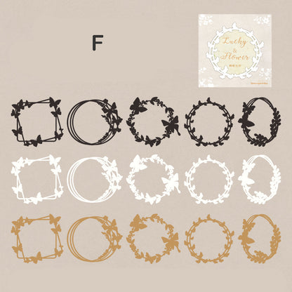 Lucky Wreath Hollow Frame 15pcs