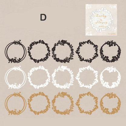 Lucky Wreath Hollow Frame 15pcs