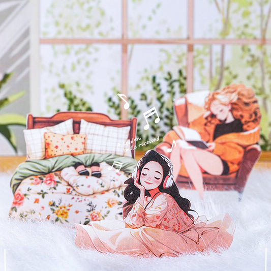 Lying Flat Plan Sticker Pack 100pcs