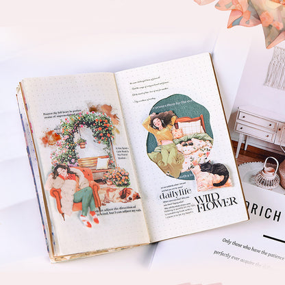 Lying Flat Plan Sticker Pack 100pcs