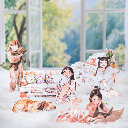 Lying Flat Plan Sticker Pack 100pcs