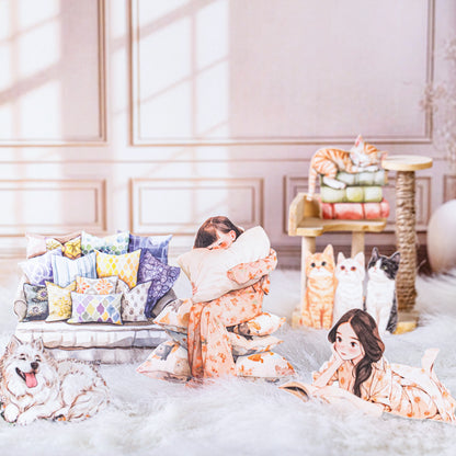 Lying Flat Plan Sticker Pack 100pcs