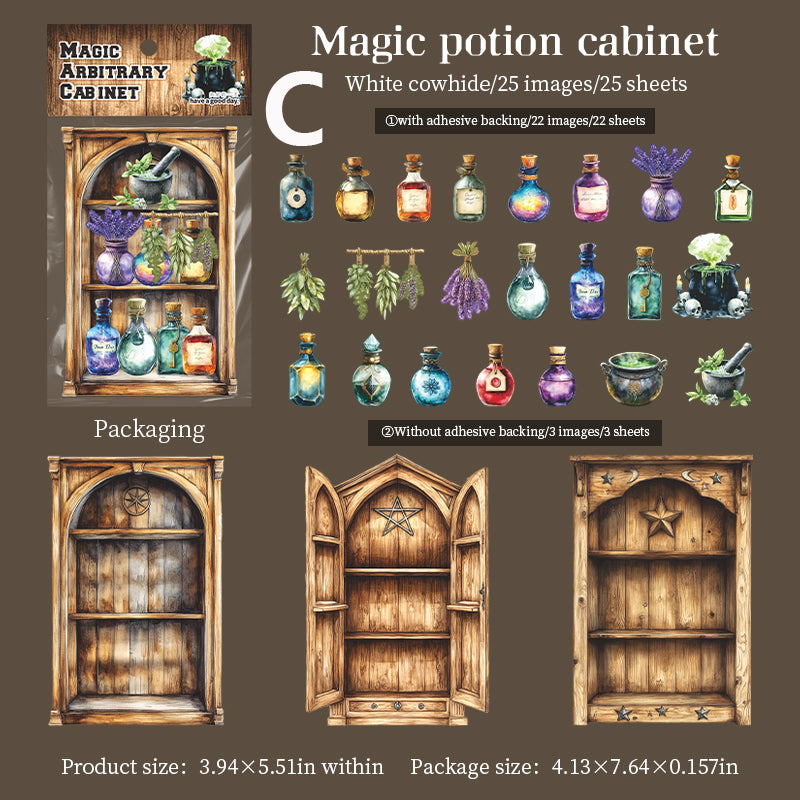 Magic Arbitrary Cabinet Sticker 25pcs