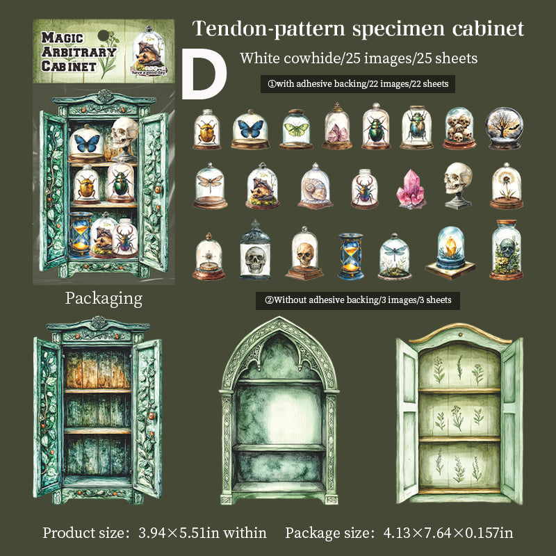 Magic Arbitrary Cabinet Sticker 25pcs