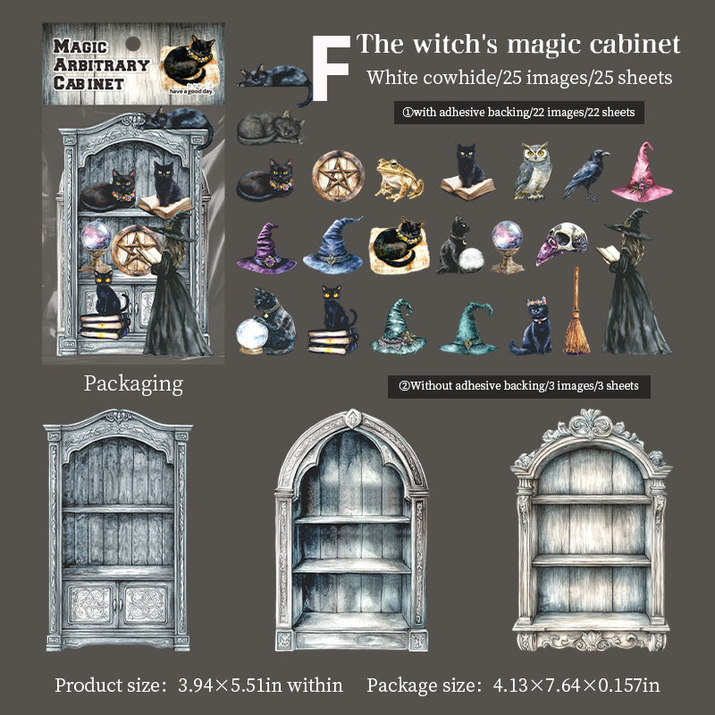 Magic Arbitrary Cabinet Sticker 25pcs