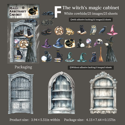 Magic Arbitrary Cabinet Sticker 25pcs