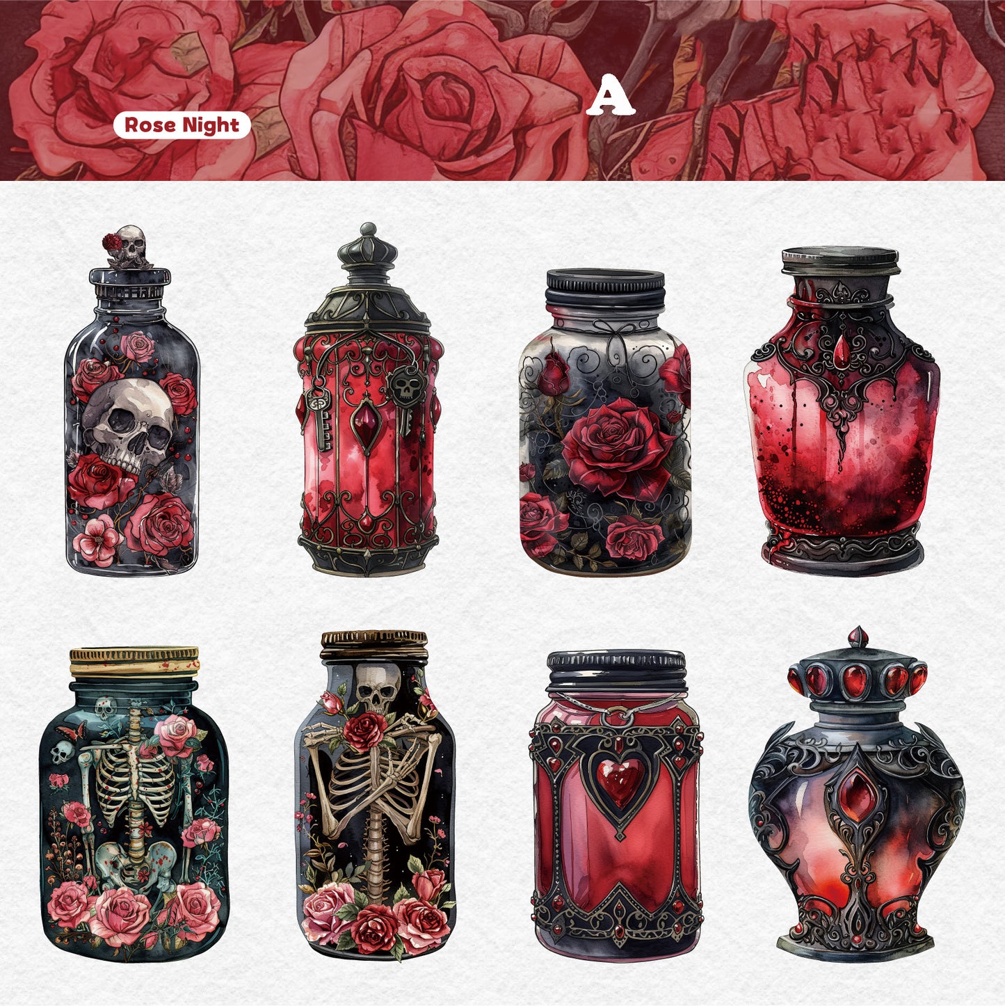 Magic Bottle Sticker 8pcs