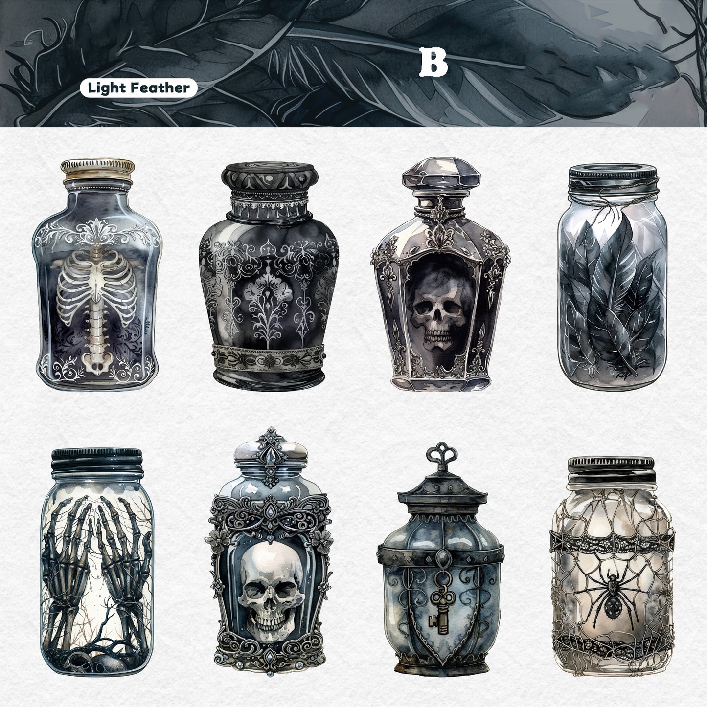 Magic Bottle Sticker 8pcs