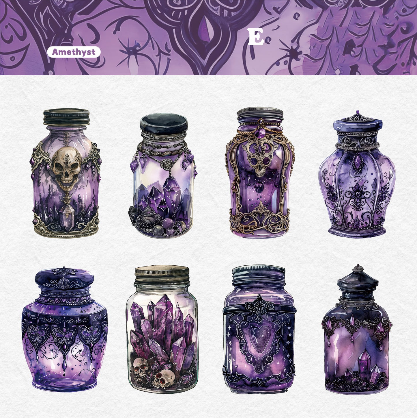 Magic Bottle Sticker 8pcs