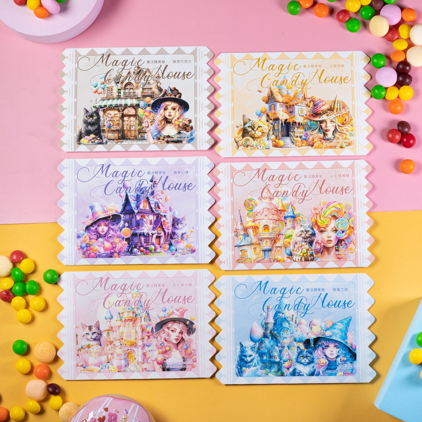 Magic Candy House Stickers 10pcs