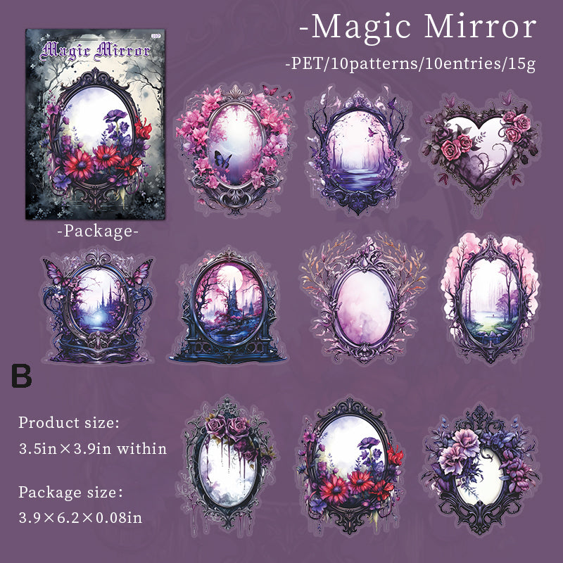 Magic Mirror Stickers 10pcs