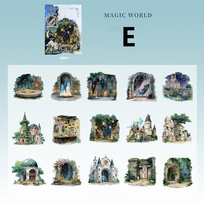 Magic World Sticker 15pcs