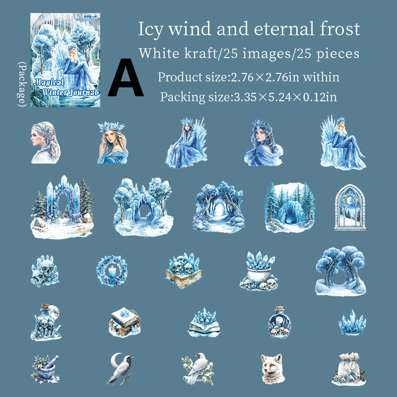 Magical Winter Journal Sticker 25pcs
