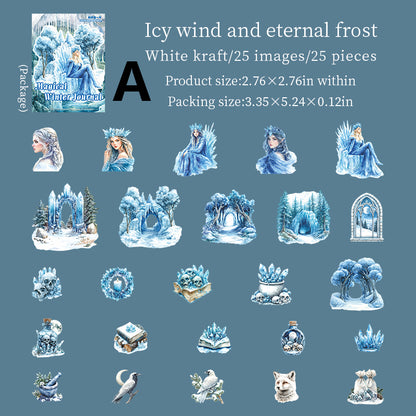 Magical Winter Journal Sticker 25pcs