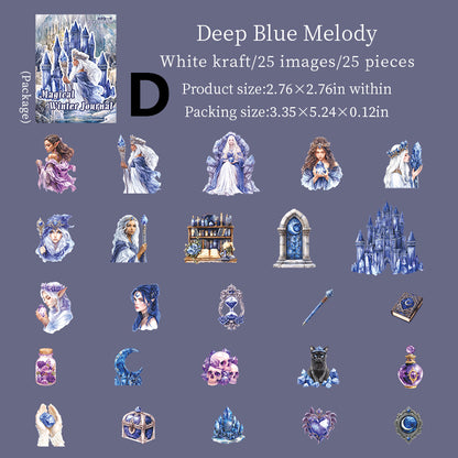Magical Winter Journal Sticker 25pcs