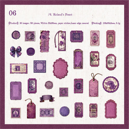 Manor Letterhead Sticker 30pcs