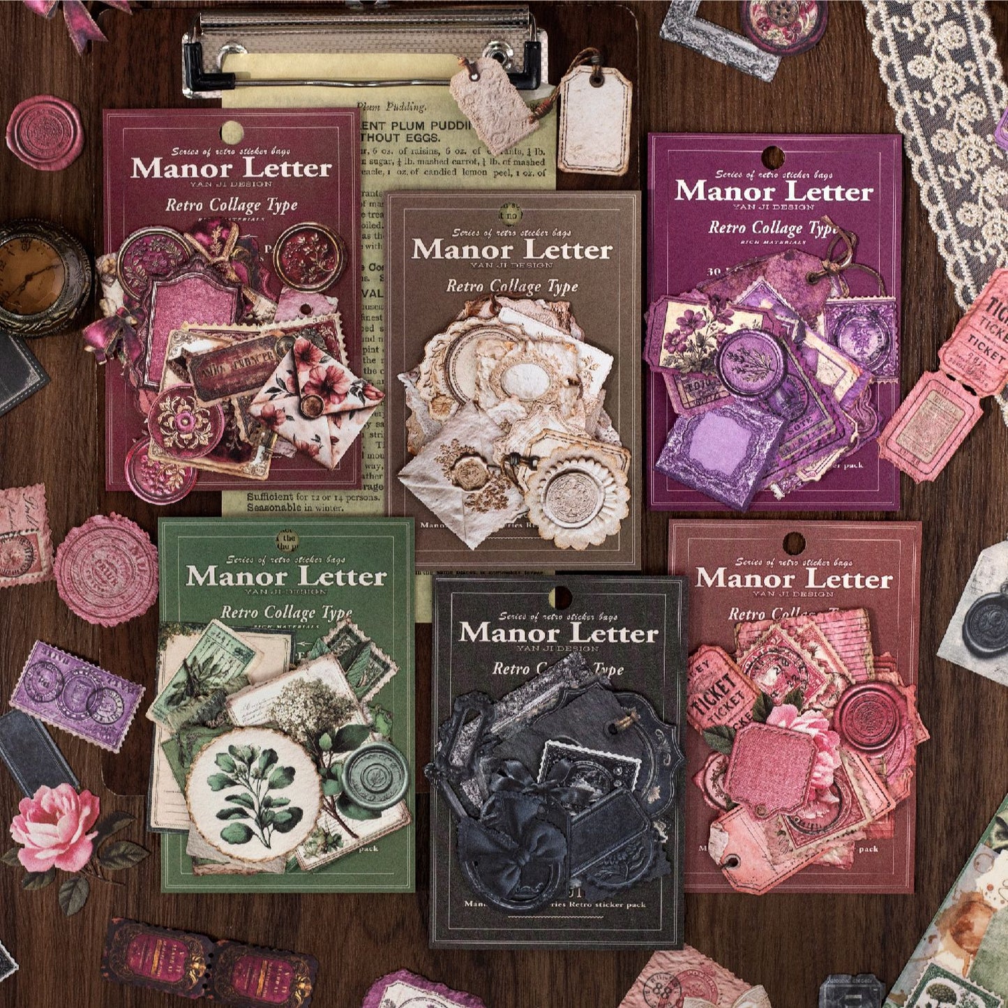 Manor Letterhead Sticker 30pcs