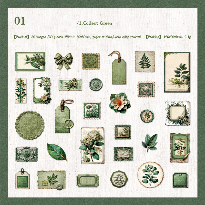 Manor Letterhead Sticker 30pcs