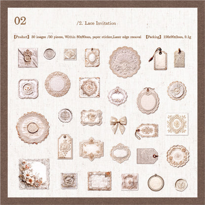 Manor Letterhead Sticker 30pcs