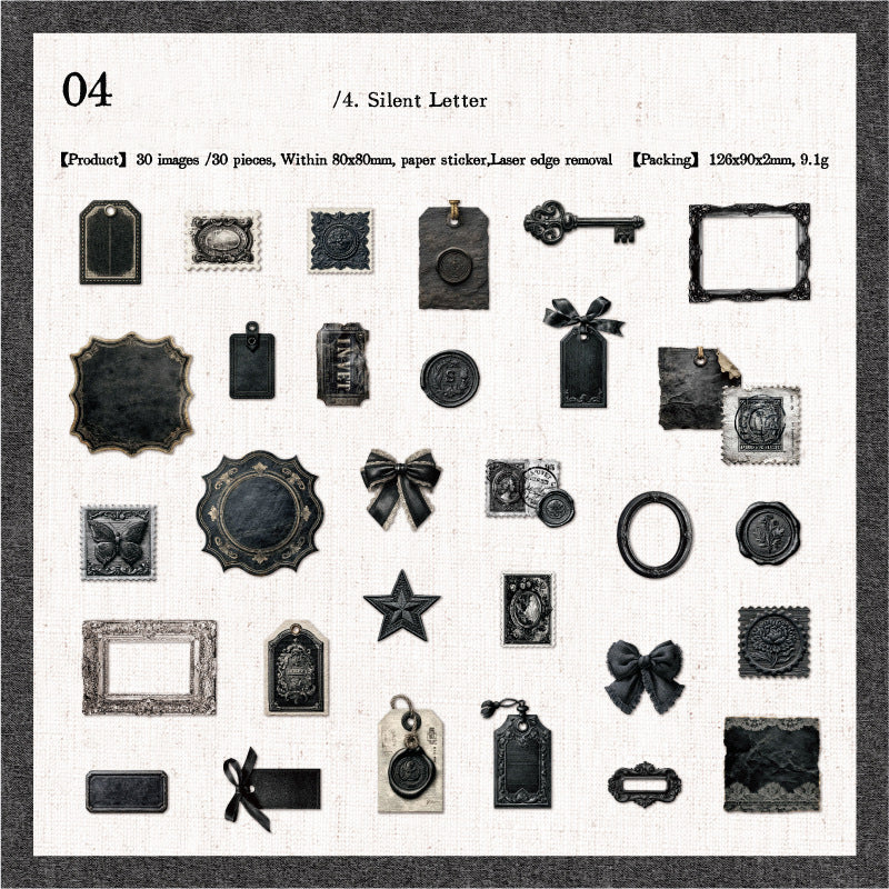 Manor Letterhead Sticker 30pcs