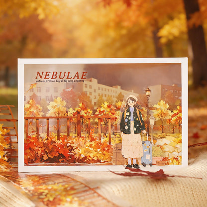 Maple Leaves Falling On The Path All Tape