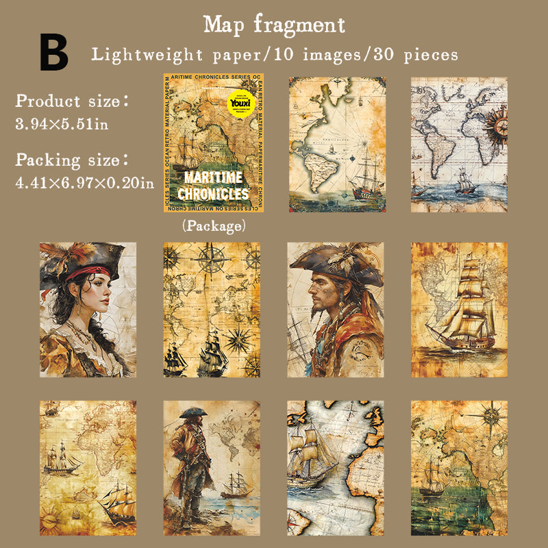 Maritime Chronicles Paper 30pcs