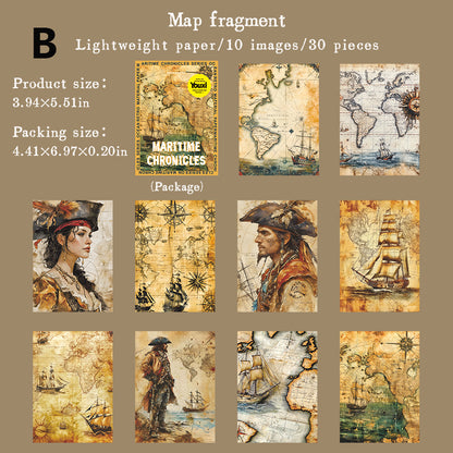 Maritime Chronicles Paper 30pcs