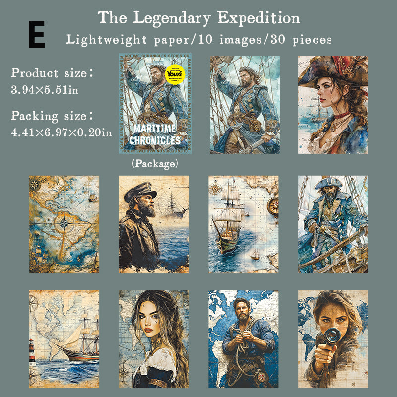 Maritime Chronicles Paper 30pcs