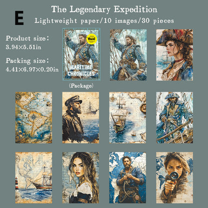 Maritime Chronicles Paper 30pcs