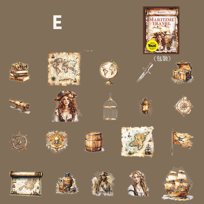 Maritime Travel Sticker 20pcs